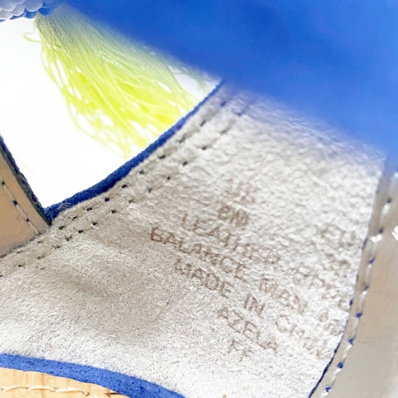 SAM EDELMAN | Blue Beaded Fringe Heels | 8 - Picture 9 of 9